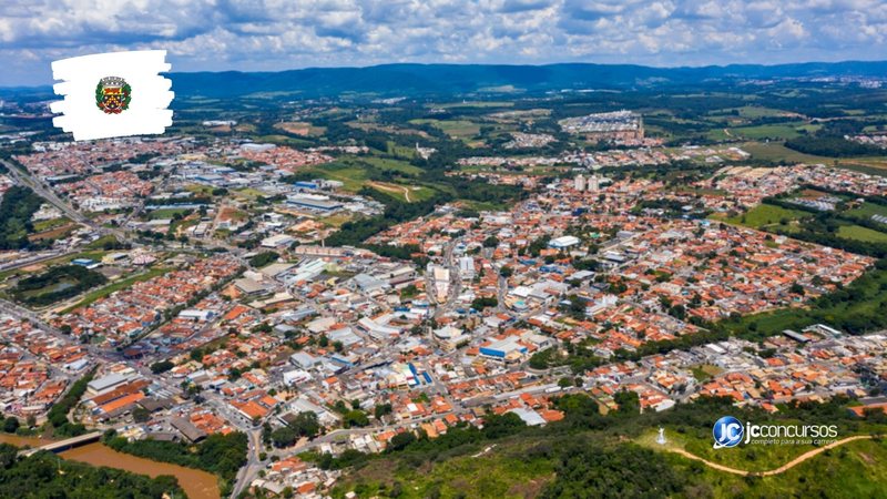 Concurso da Prefeitura de Itupeva: vista aérea do município