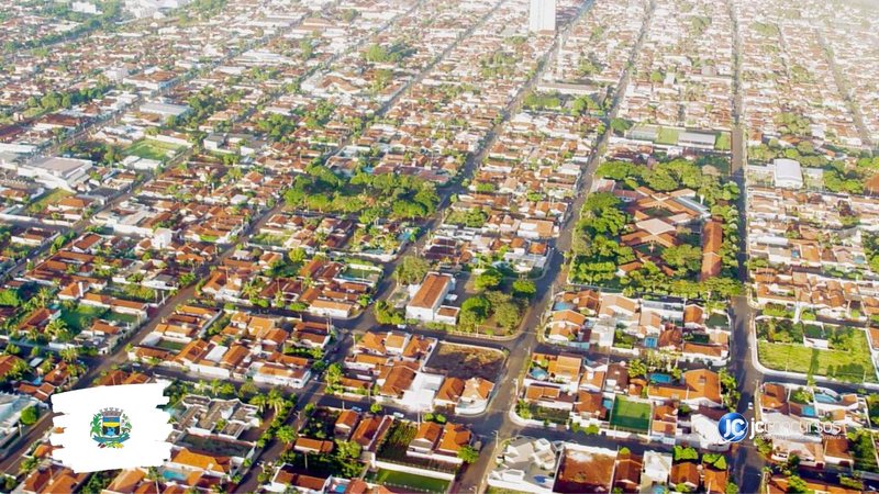 Processo seletivo da Prefeitura de Ituverava: vista aérea do município - Foto: Divulgação