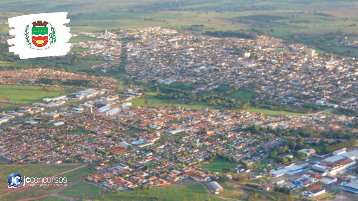 Concurso da Prefeitura de José Bonifácio: vista aérea do município - Divulgação