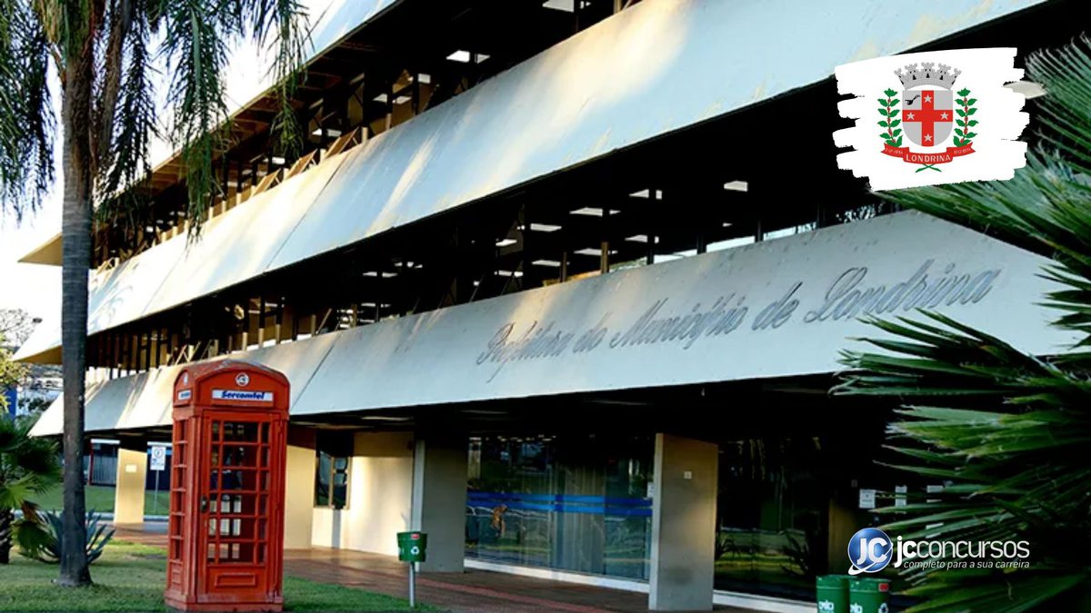 Concurso da Prefeitura de Londrina: fachada do prédio do Executivo - Divulgação