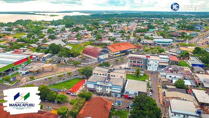 Concurso de Manacapuru AM: vista aérea da cidade - Divulgação