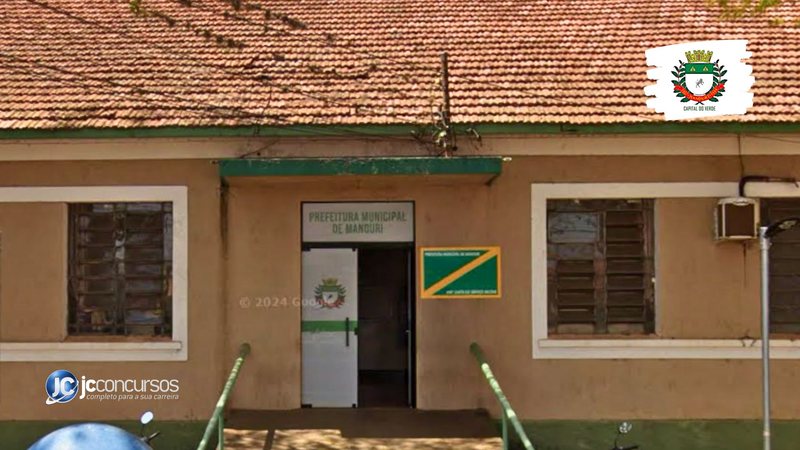 Concurso da Prefeitura de Manduri SP: fachada da sede do Executivo