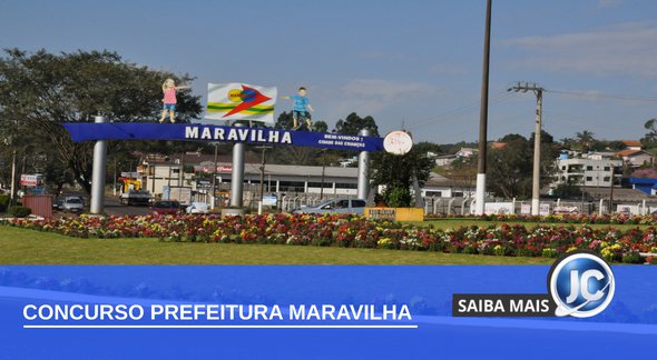 Concurso Prefeitura de Maravilha - portal de entrada do município - Divulgação