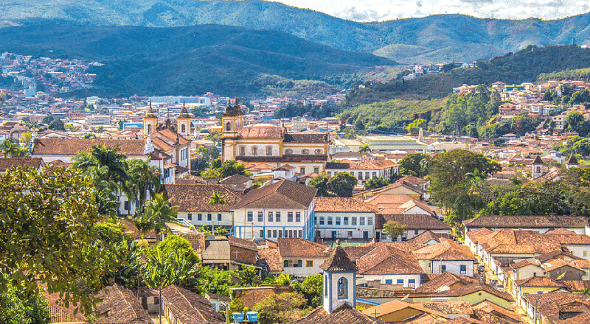 Cidade de Mariana, em Minas Gerais, vista do alto - Divulgação
