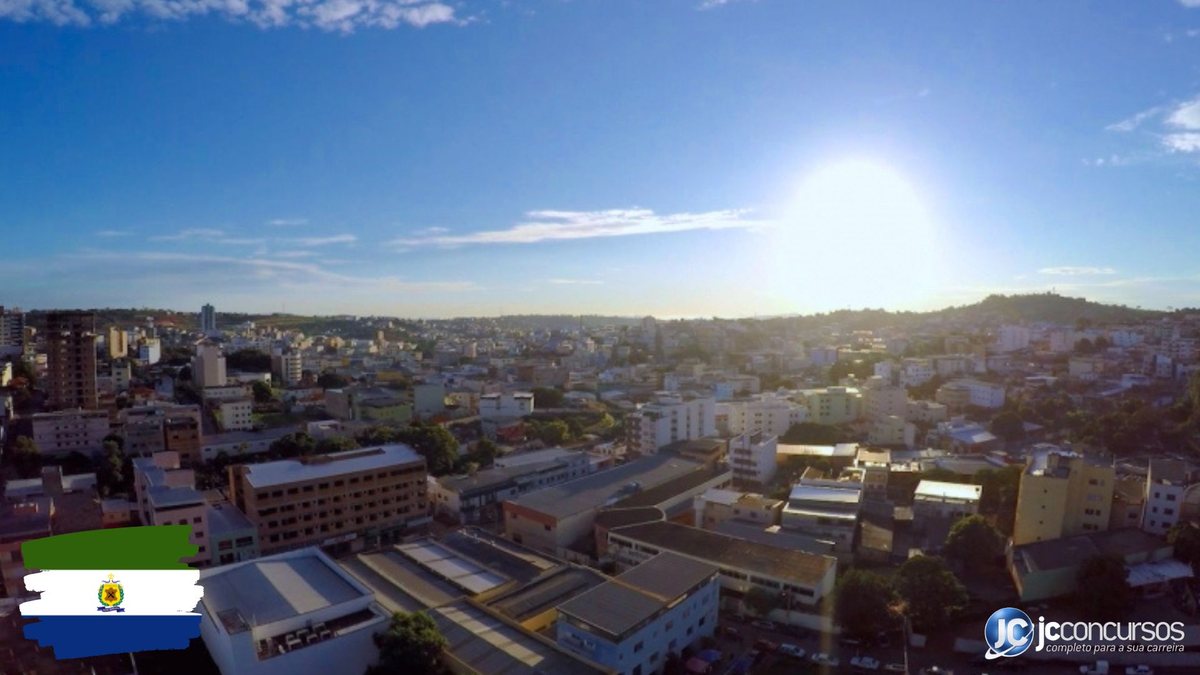 Concurso de Nova Serrana MG: vista aérea da cidade - Divulgação