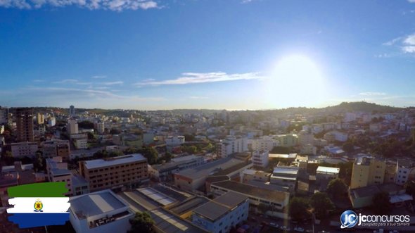 Concurso de Nova Serrana MG: vista aérea da cidade - Divulgação