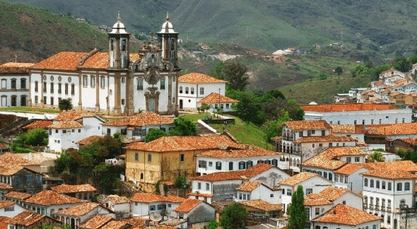 Concurso Guarda Municipal de Ouro Branco: cidade vista do alto - Divulgação