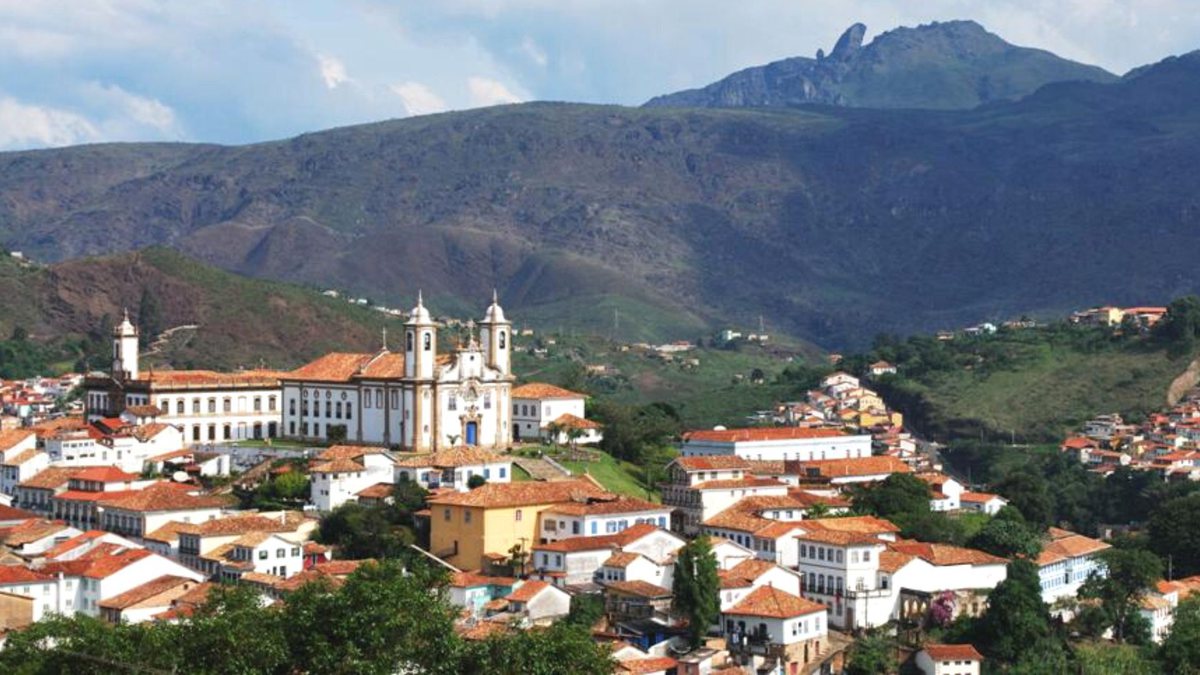 Concurso Prefeitura de Ouro Preto: cidade vista do alto - Divulgação