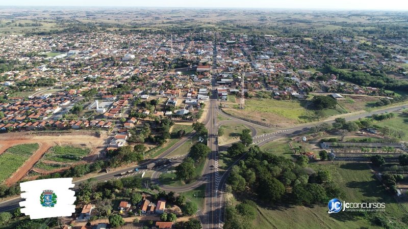 Processo seletivo da Prefeitura de Pacaembu SP: vista aérea da cidade - Divulgação