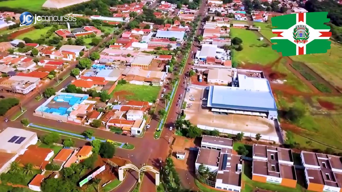 Processo seletivo da Prefeitura de Palmital: vista aérea do município