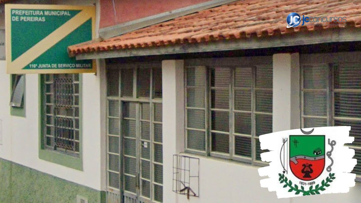 Processo seletivo da SME de Pereiras SP: sede da prefeitura - Google Street View
