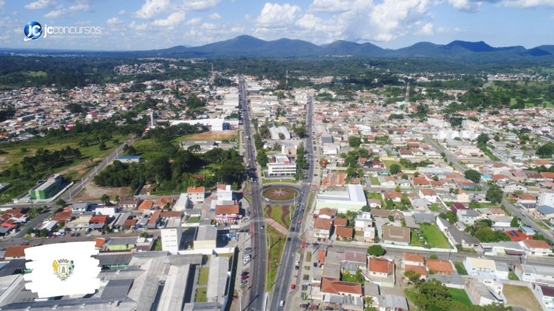 Concurso da Prefeitura de Piraquara: vista aérea do município - Foto: Divulgação