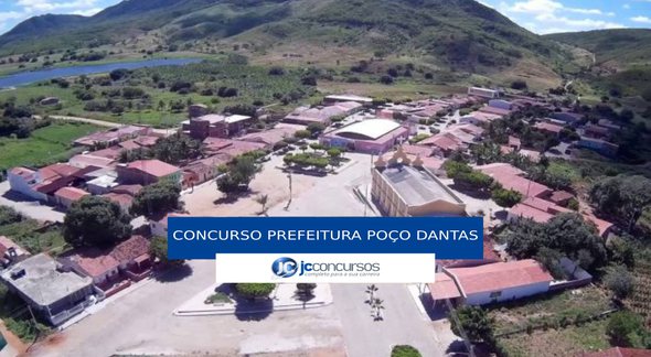 Concurso Prefeitura de Poço Dantas - vista aérea do município - Divulgação
