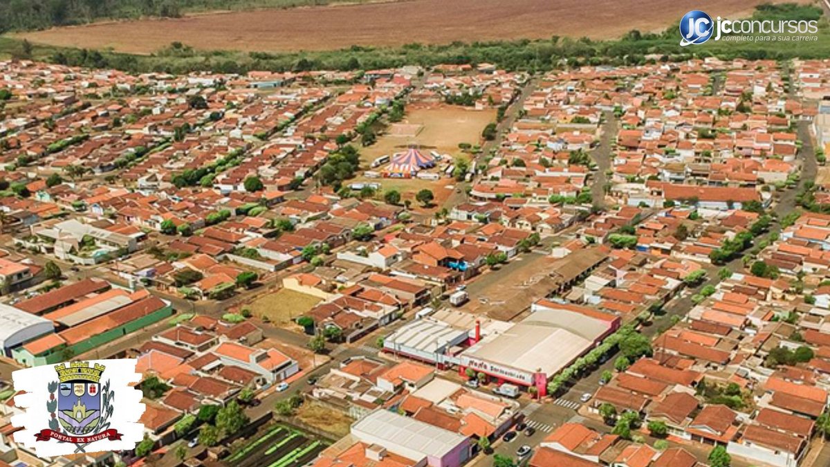 Concurso da Prefeitura de Pontal SP: vista parcial da cidade - Divulgação