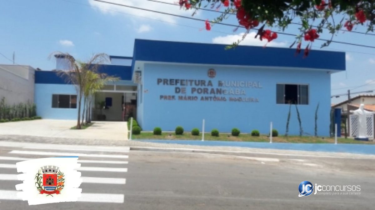Concurso da Prefeitura de Porangaba: fachada do prédio do Executivo - Divulgação