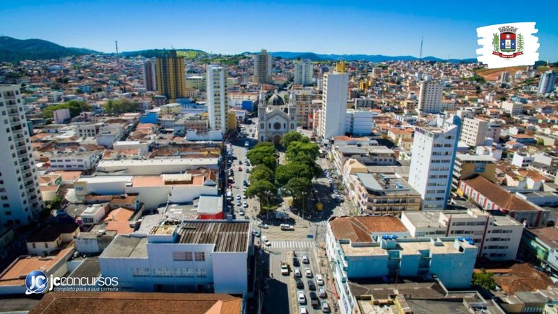 Concurso da GCM de Pouso Alegre MG: vista aérea da cidade - Divulgação