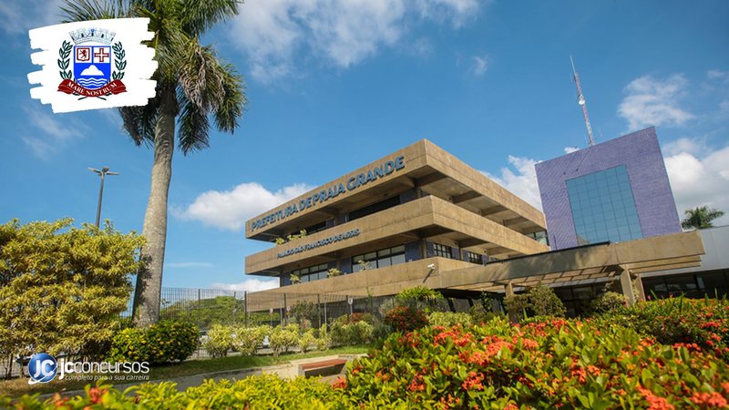 Concurso da Prefeitura de Praia Grande: fachada do prédio do Executivo - Foto: Divulgação