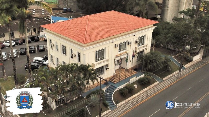 Concurso da Prefeitura de Registro: vista aérea do prédio do Executivo