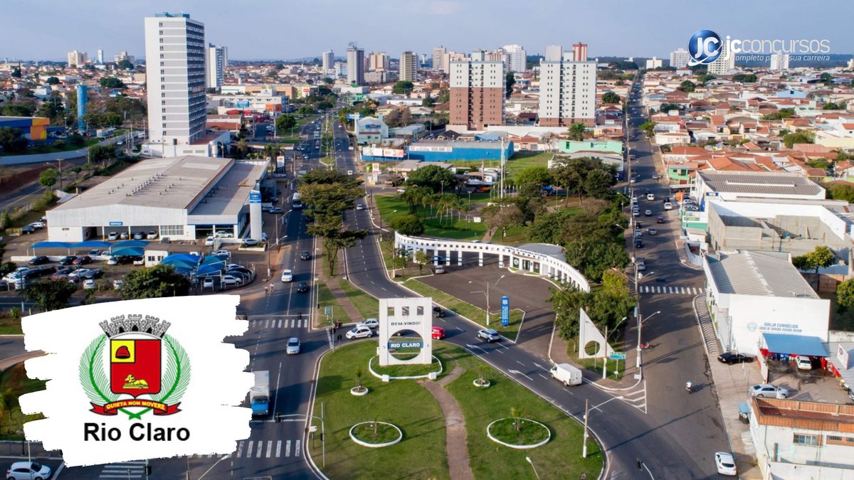 Concurso da FMS de Rio Claro SP: vista aérea da cidade - Divulgação