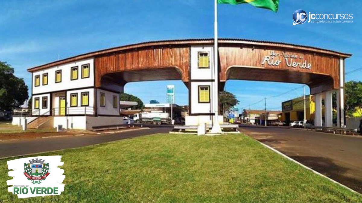 Concurso da Prefeitura de Rio Verde GO: portal de entrada da cidade - Divulgação