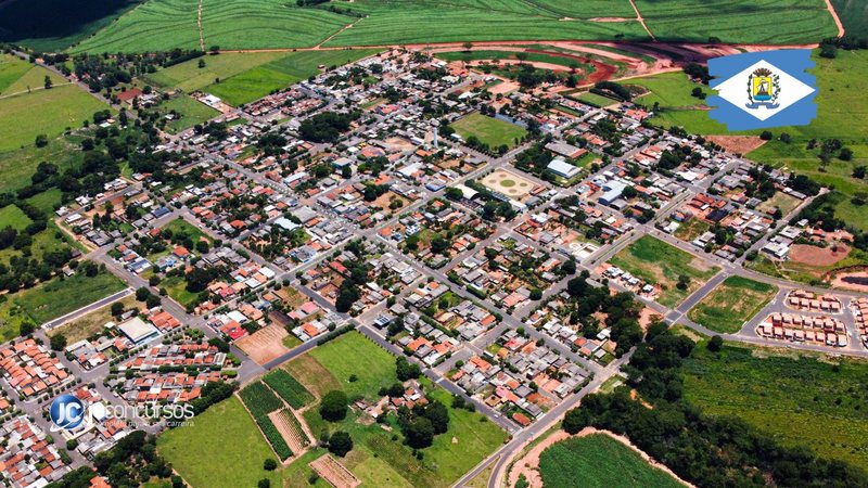 Concurso da Prefeitura de Sagres SP: vista aérea da cidade - Divulgação
