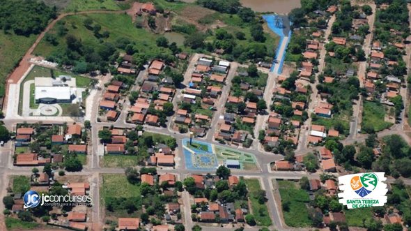Concurso da Prefeitura de Santa Tereza de Goiás: vista aérea da cidade - Divulgação