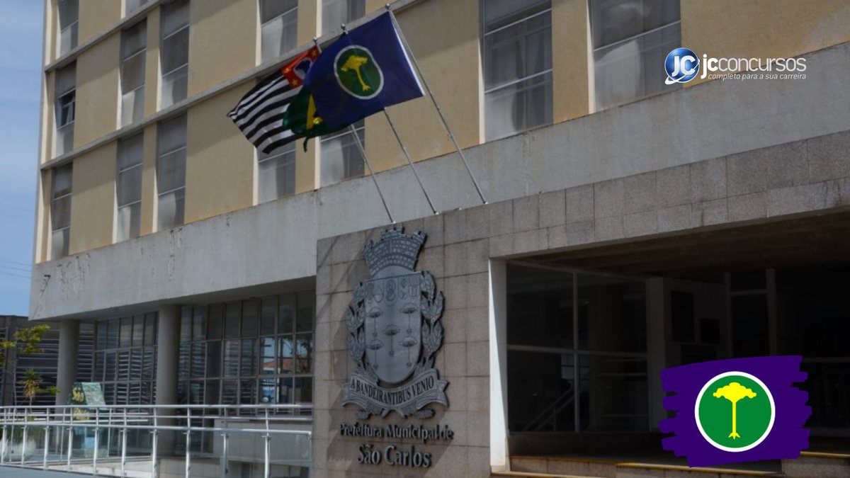 Concurso da Prefeitura de São Carlos: fachada do prédio do Executivo