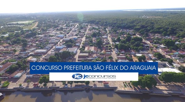 Concurso Prefeitura de São Félix do Araguaia - vista aérea do município - Divulgação