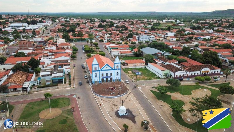 Processo seletivo da Prefeitura de São João do Piauí: vista aérea da cidade