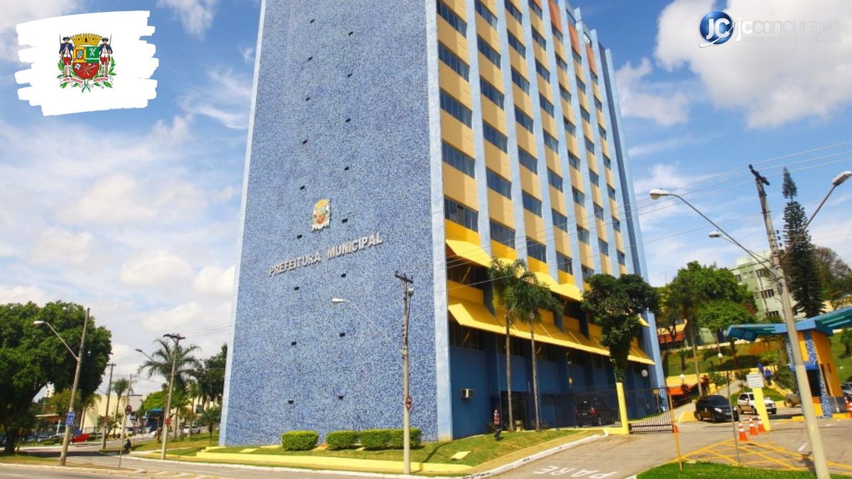 Concurso de São José dos Campos SP: fachada do prédio da prefeitura