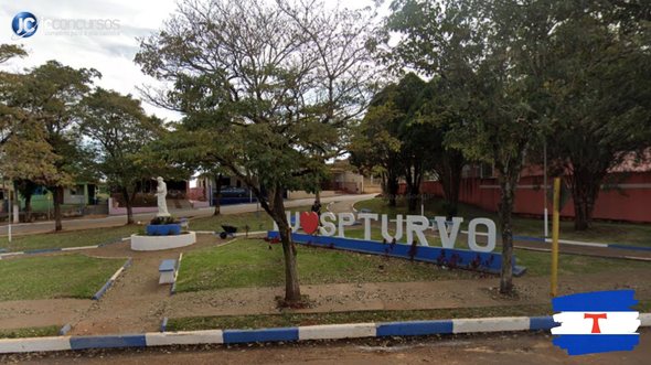 Concurso da Prefeitura de São Pedro do Turvo SP: letreiro turístico da cidade - Google Street View