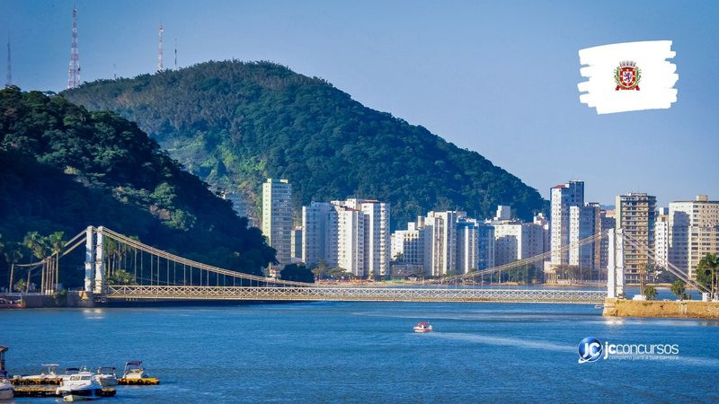 Concurso da Prefeitura de São Vicente: vista panorâmica do município - Foto: Divulgação