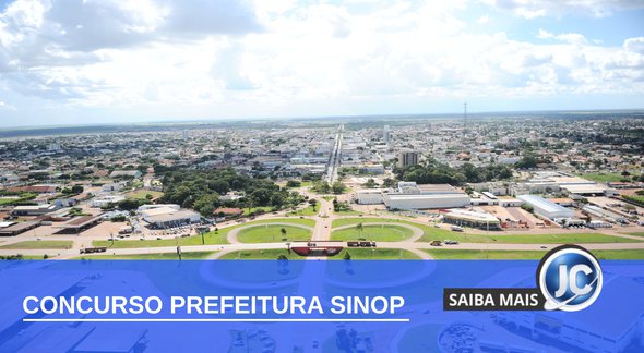 Concurso Prefeitura de Sinop - vista panorâmica do município - Divulgação