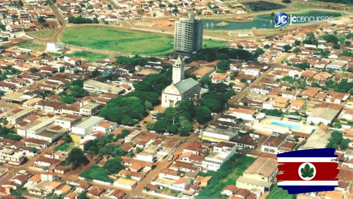 Concurso da Prefeitura de Taquarituba SP: vista área da cidade - Divulgação