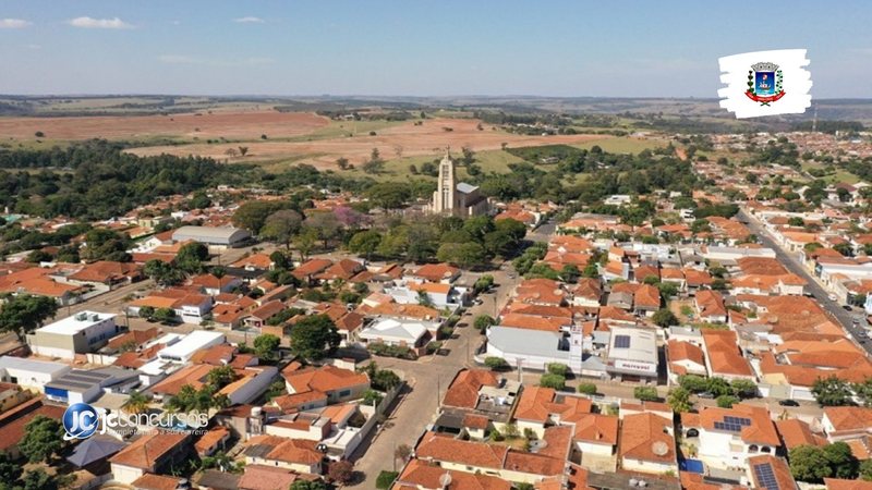 Concurso em Vera Cruz SP: vista aérea da cidade