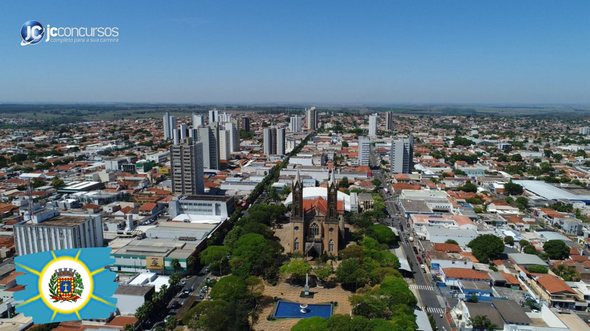 Concurso da Prefeitura de Votuporanga: vista aérea do município - Divulgação