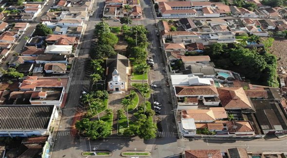 Concurso Saae de Ibiá: vista aérea do município - Divulgação