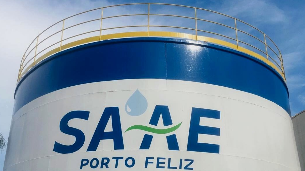Caixa d'água do Serviço Autônomo de Água e Esgoto de Porto Feliz SP