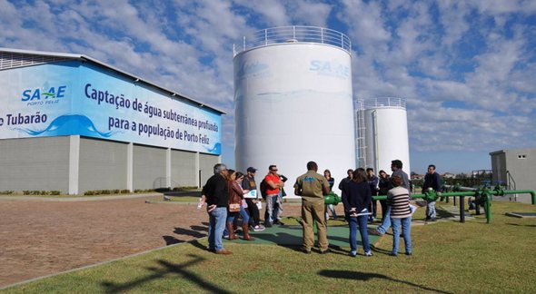 Visita a uma das instalações do SAAE - Divulgação: SAAE Porto Feliz