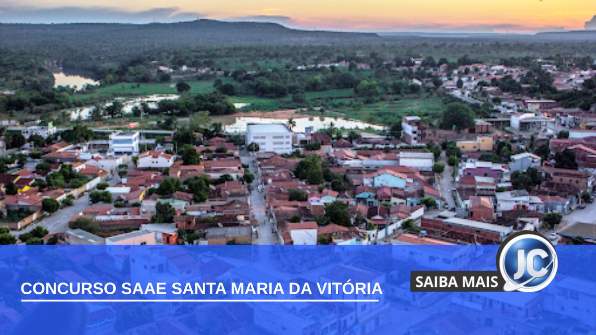 Concurso Saae de Santa Maria da Vitória - vista panorâmica do município