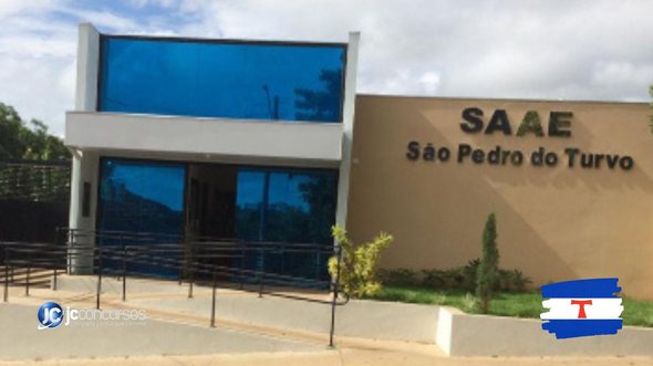Concurso do SAAE de São Pedro do Turvo: sede do Serviço Autônomo de Água e Esgoto - Divulgação