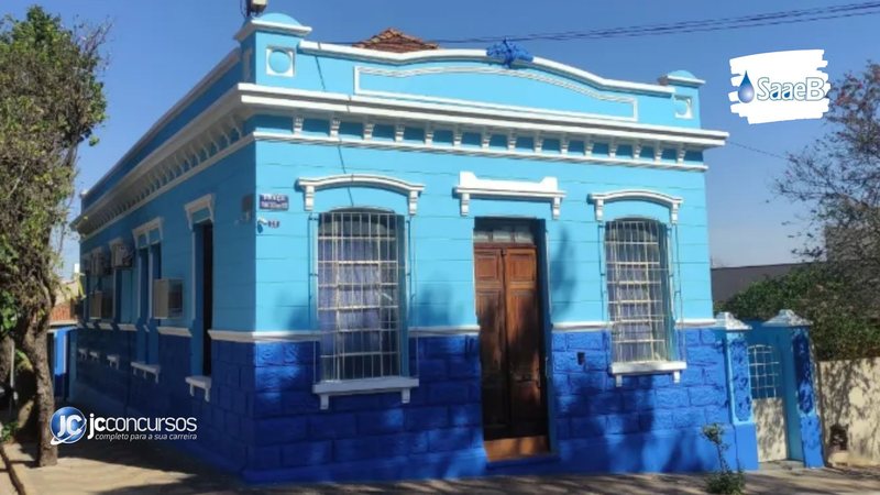 Concurso do SAAEB: sede do Serviço Autônomo de Água e Esgoto de Brotas