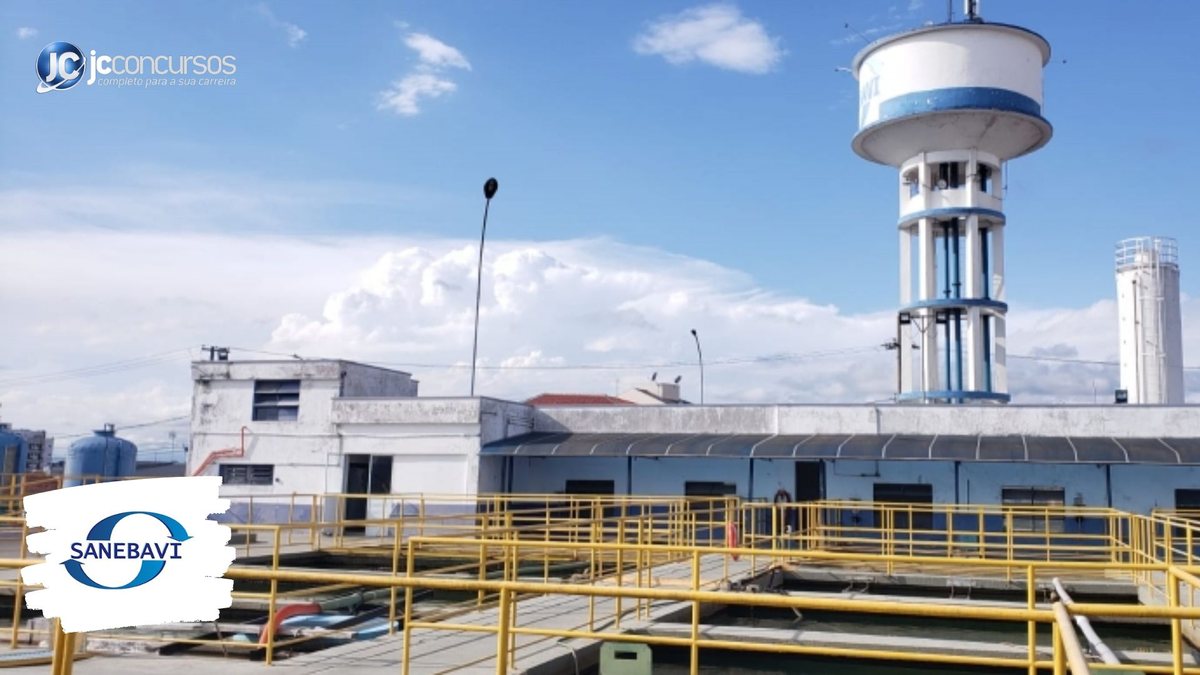 Concurso da Sanebavi: estação de tratamento de água da autarquia - Divulgação