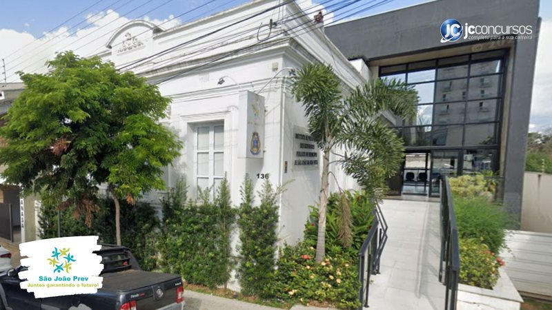 Concurso de São João Prev: fachada do Instituto de Previdência dos Servidores Públicos do Município de São João da Boa Vista