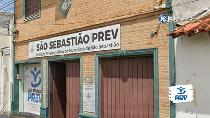 Concurso São Sebastião Prev: fachada do Instituto Previdenciário do Município de São Sebastião