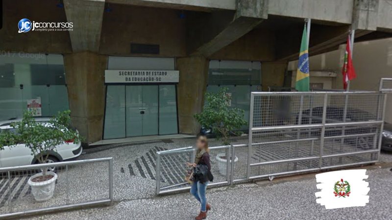 Concurso da SED SC: edifício-sede da pasta, em Florianópolis - Foto: Google Street View