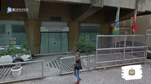 Concurso da SED SC: edifício-sede da pasta, em Florianópolis - Foto: Google Street View