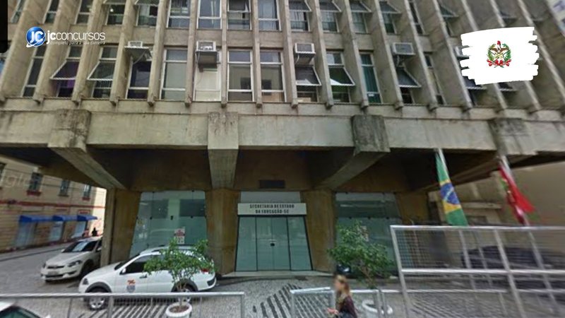 Concurso da SED SC: edifício-sede da pasta, em Florianópolis - Foto: Google Street View