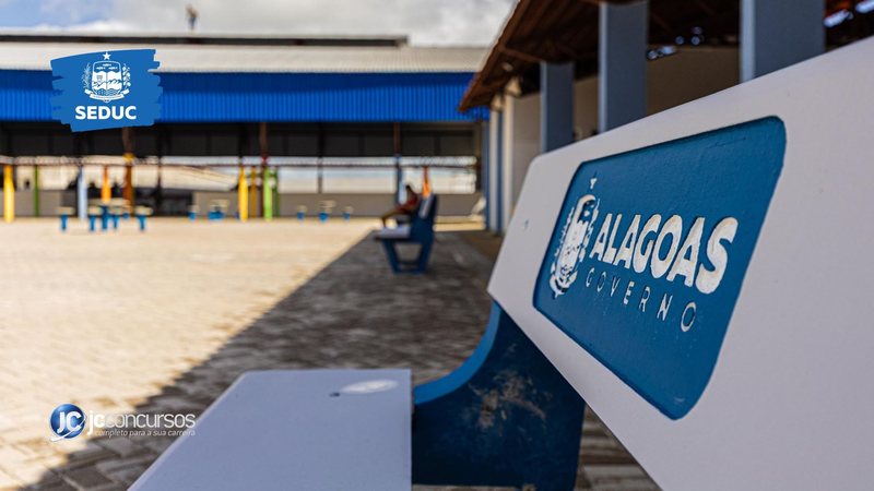 Concurso da Seduc AL: vista do pátio de Escola Estadual de Alagoas - Crédito: Alexandre Teixeira/ Ascom Seduc