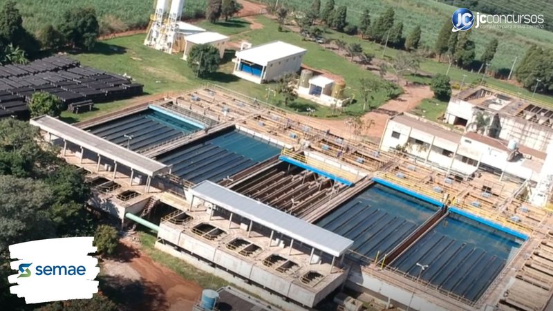 Concurso do Semae de Piracicaba SP: vista aérea do Serviço Municipal de Água e Esgoto - Divulgação